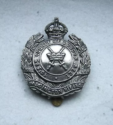 Pre-WWI 10th Battalion City Of London Regt 'Paddington Rifles' Hat Badge • £9.99