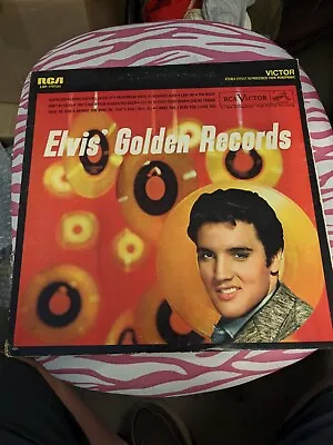 Elvis’ Golden Records LP Vinyl RCA Victor LSP-1707(e) Rare Cover Elvis Presley • $4