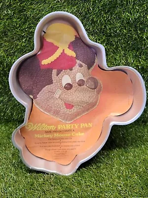 VTG 1977 Wilton Party Pan Bake And Decorate Mickey Mouse Disney Cake Pan - NEW • $5