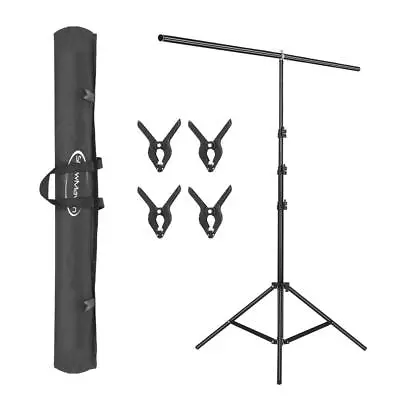 Backdrop Stand 59in Wide 8.5ft TallT-Shape Background Support Stand W/Carry Bag • $26.99