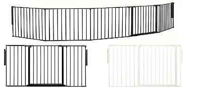 Safetots Extra Tall Extra Wide Baby Safety Stair Gate Room Divider Black White • £128.75