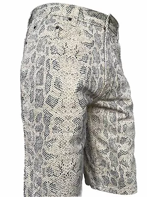 Vintage 1990's Jordache “Basics”  Snakeskin Print Jean Shorts Jorts Size 32 33 • $29.99