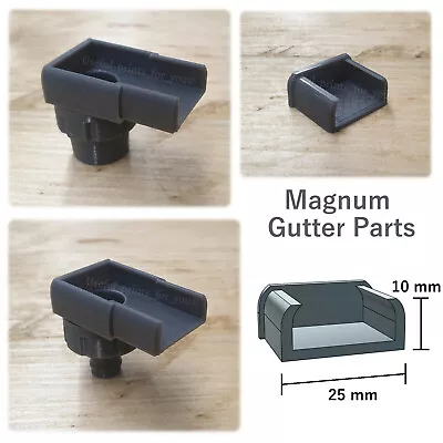 Magnum Green House Gutter Outlets Blank End Hose For Water Butt Plants Watering • £6.59