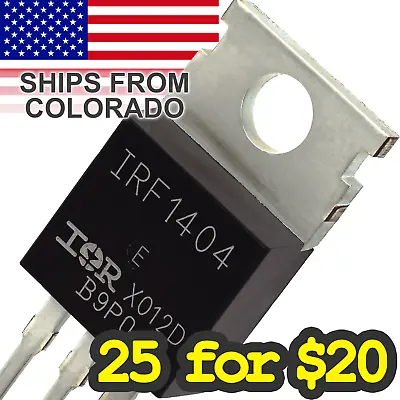MOSFET - IRF1404 40V 162A - Transistor For Arduino Pi TTL • $6.01