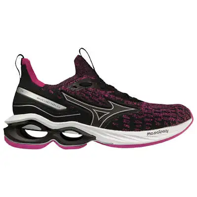 Mizuno | Womens Wave Creation 23 Waveknit Ultra Running Shoes (Black/Purple) • $194.09