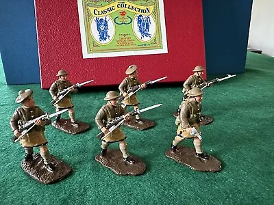 TROPHY MINIATURES GW14 ~ Vintage Toy Soldiers ~ WW1 Highlanders  ~ Made In WALES • $107.50