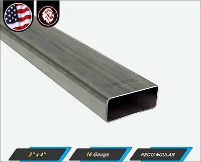 2  X 4  Rectangular Metal Tube - Mild Steel - 16 Gauge - ERW - 12  Long (1-ft) • $9
