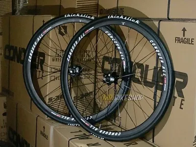 Conquer Elite S-300 Fixed Gear 700c Wheelset With Thickslick Tires • $250