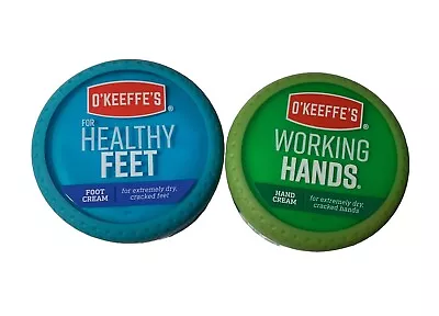 O'Keeffe's For Healthy Feet And Working Hands Cream (2.7 Oz.) Jars One Each New • $16