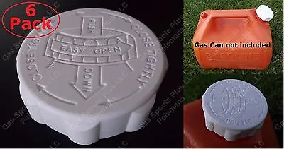 6 Gott Gas Can CAPS ONLY Blitz Rubbermaid Fuel Gallon Safety Lid W/ Viton Gasket • $9.99