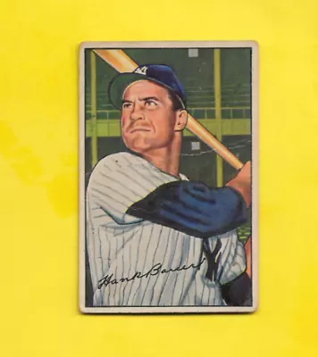 1952 Bowman Hank Bauer #65 New York Yankees L@@K FREE SHIPPING • $7.99