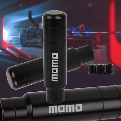 MOMO Aluminum Black Racing Car Gear Shift Knob Shifter Lever Head Universal  • $13