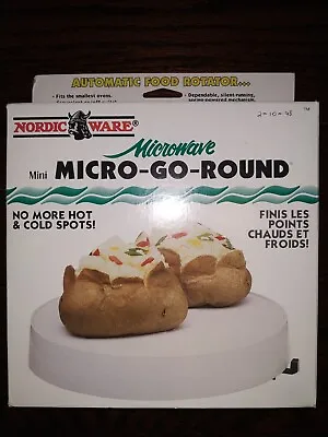 Rare! New!  Nordic Ware Microwave Micro-Go-Round! 8 Inches! Made In USA! Unused! • $67.77