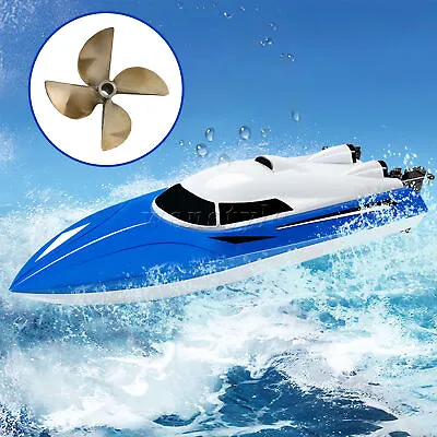 RC Boat Propeller 6717 Yellow For Remote Control Petrol Boat 6.7x2.5cm • $30.90