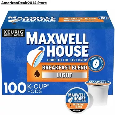 Maxwell House Breakfast Blend Light Roast K-Cup Coffee Pods {100 Ct.}. • $51.90