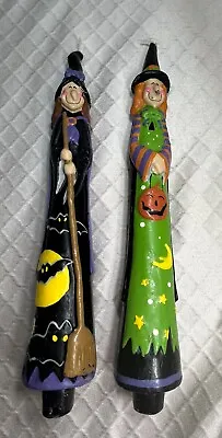 Vintage Halloween Taper Candlesticks Witch • $9.99