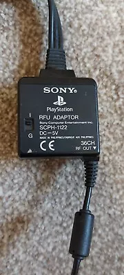 £3.99 • Buy Official Sony PlayStation RFU Adaptor RF Cable TV Aerial Lead SCPH-1122