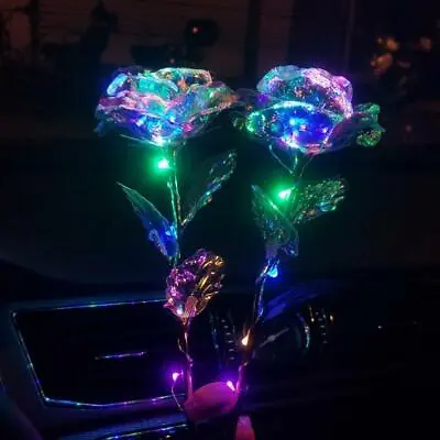 $3.34 • Buy Official Galaxy Rose Flower Valentine's Day Lover Christmas Flower Gift O0X0
