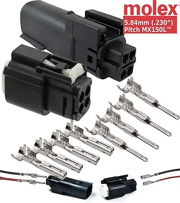 Molex 4 Pin Connector 14-16 AWG 30 Amp Waterproof Sealed Kit MX150L™ • $17.99