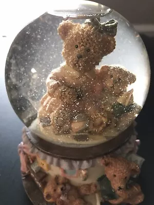 Musical Snow Globe Momma & Baby Bear Playtime Nursery ‘If You Wish Upon A Star’ • $8.39