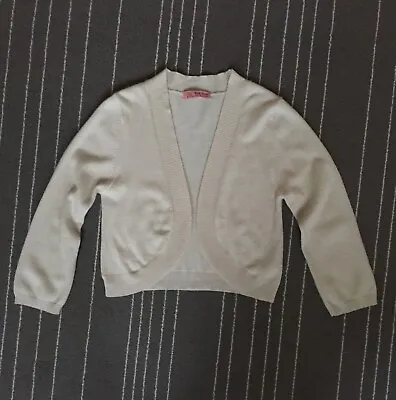 Marilyn Moore Womens Cashmere & Silk Blend Cream Cardigan Size 10 • £18