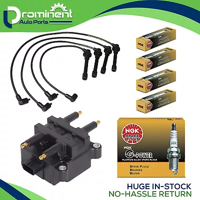 Ignition Coil & Wire Set & 4 NGK Spark Plug For 04-05 Subaru Legacy Outback 2.5L • $91.39