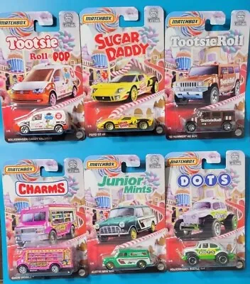 NEW MATCHBOX CANDY COMPLETE SET! Tootsie Roll Dots Charms Sugar Hot Wheels • $0.99