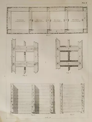 Square Set Timbering Virginia City Comstock Lode Nevada Mining 1870 Rare Print 2 • $25