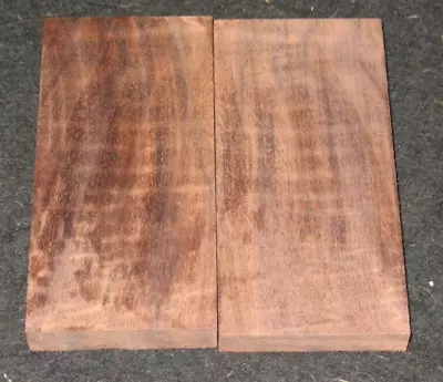 Curly Claro Walnut Lumber Knife Scales Handles Grips Set • $9.99