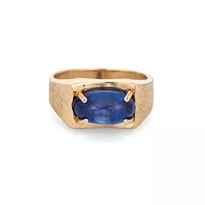 5.30ct Natural Ceylon Star Sapphire Ring Vintage 14k Gold Sz 9 CERT No Heat  • $4485