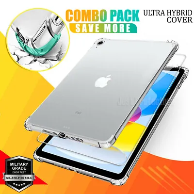 For IPad 10th 9th 7th 6th 5th Gen Mini 2 6 Air 2 4th Case Shockproof Clear Cover • $15.95