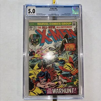 X-Men #95 Marvel Comic 1975   Death  Of Thunderbird CGC 5.0 • $110