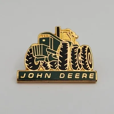 John Deere Tractor Hat Pin Lapel Accessory Pin Green Black & Gold Tone • $9.99
