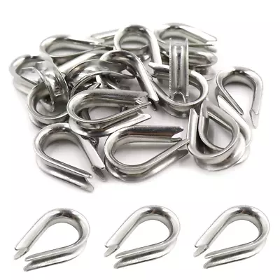 M5 Stainless Steel Thimble For 5/32  - 3/16  Dia Wire Rope Cable Thimbles  • $13.99