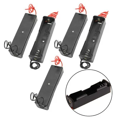 5X Single Slot 18650 Battery Cell Clip Case Holder Storage Box With Wire DIY C# • $4.89