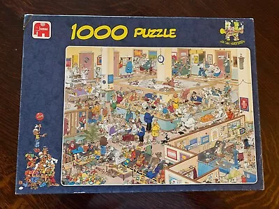 🧩jan Van Haasteren 1000 Piece Puzzle - Get Well Soon! - 100% Complete • £2