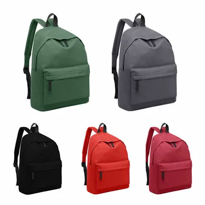 £9.99 • Buy Unisex Backpack School College Travel Shoulder Bag Teenager Retro Rucksack