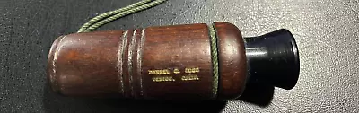 VINTAGE Rare Duck Call  Marked DARREL B. FOSS  Venice Calif. • $69