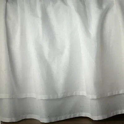 RH Restoration Hardware Gathered Voile Crib Skirt White • $38.25