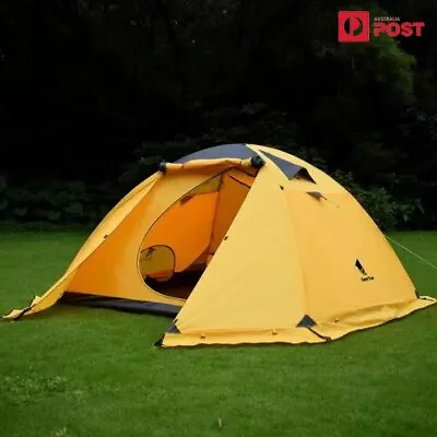 $262.95 • Buy 4-Person4-Season Toproad 4 Plus Tent Camping Tent Portable Hiking Outdoor YELLOW