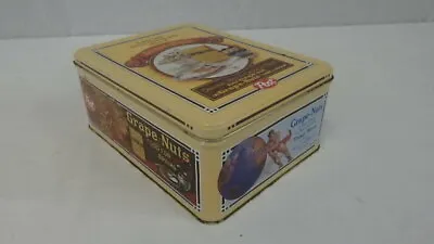 Old Fashioned Post Grape Nuts Cereal Vintage Ads Collectible Tin Canister • £9.52