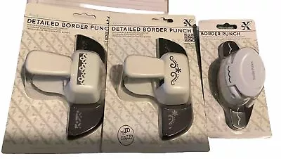 Detailed Border Punches By X Cut- 3 Different Designs - All Are Brand New • £15