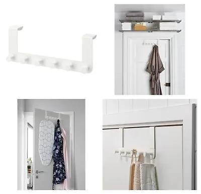 IKEA ENUDDEN Hanger For Door No Screws Needed Hangs Over The Top Edge (White) • £8.06