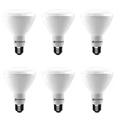 ECOSMART 65-Watt BR30 Dimmable Energy Star LED Bulb Daylight (6-Pk) 5000K • $13