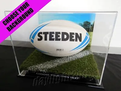 ✺New✺ NRL Football DISPLAY CASE - Rugby League Steeden Sports Memorabilia Lego • $164.99