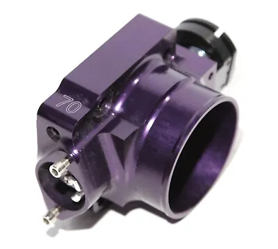 PURPLE/BLACK 70mm Big Throttle Body Performance Upgrade Anodized B/D/F/H Series • $47.75