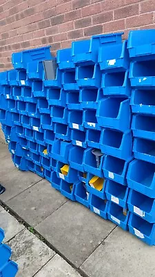 PLASTIC STORAGE BIN SET LINBINS LIN BIN BIG BLUE  Massive Joblot X 5 Great Con • £44.99