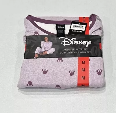 Disney Ladies' Mickey Cozy 2 Piece Pajama Set Purple Size M • $21.95