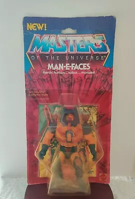 MOTU VINTAGE MAN-E-FACES Masters Of The Universe MOC Sealed Figure He-Man • $440.88