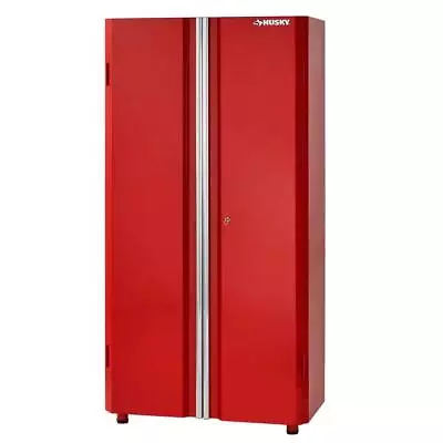 Husky Garage Cabinet 24-Gauge Steel Freestanding Red (36  W X 72  H X 18  D) • $410.97